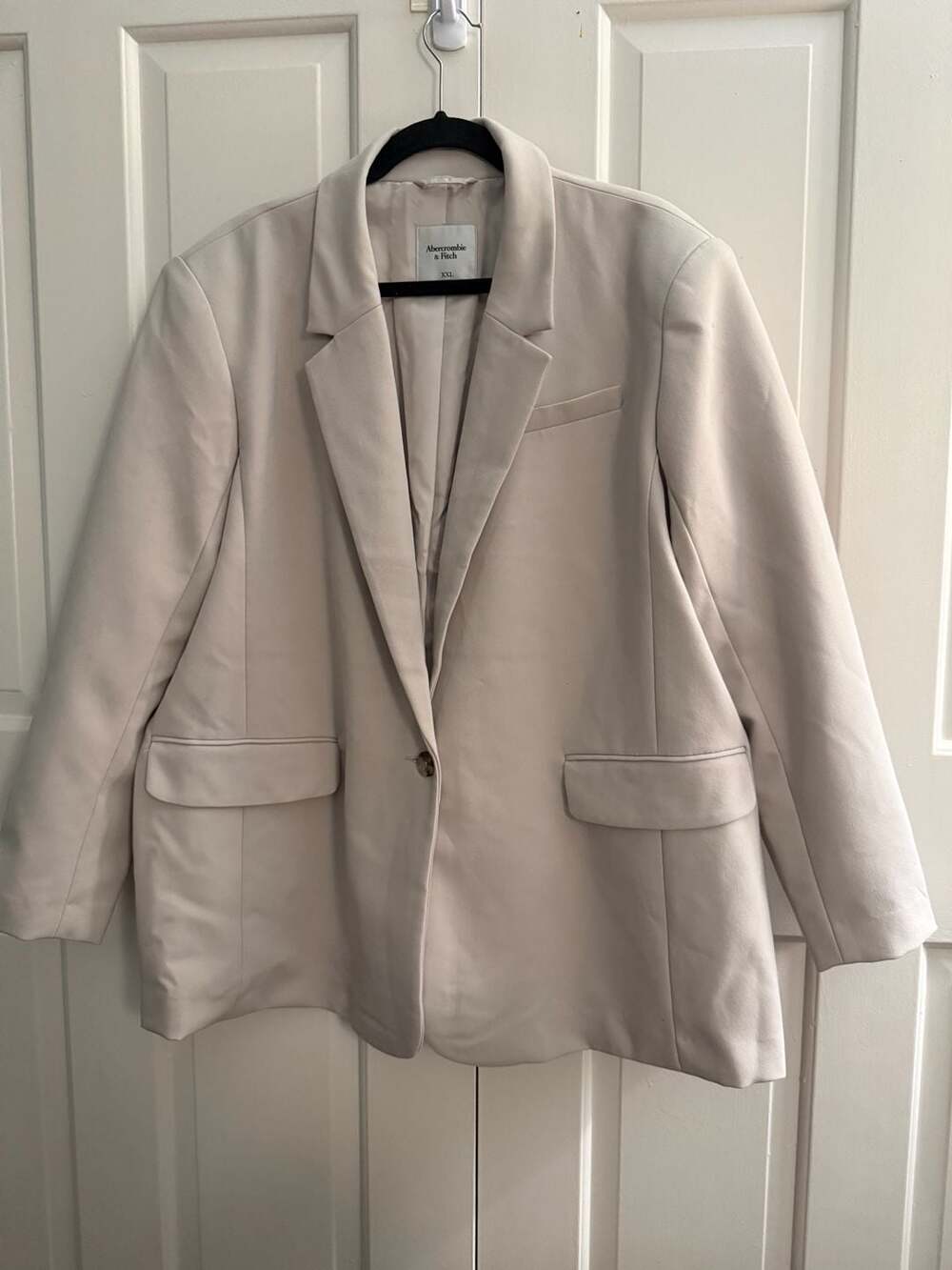 Abercrombie & Fitch Tailored Blazer Beige Size XXL